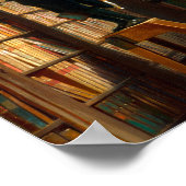 Carl Spitzweg Der Bücherwurm Deutsche Malerei Poster (Ecke)