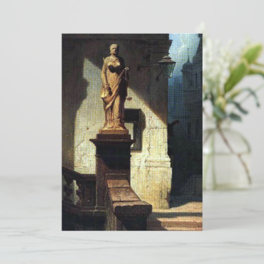 Carl Spitzweg - Justitia Einladung (Stehend Vorderseite)