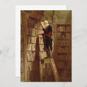 Carl Spitzweg - The Bookworm Einladung (Vorne/Hinten)