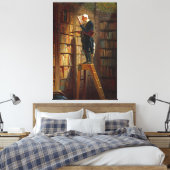 Carl Spitzweg - The Bookworm Leinwanddruck (Insitu (Schlafzimmer))