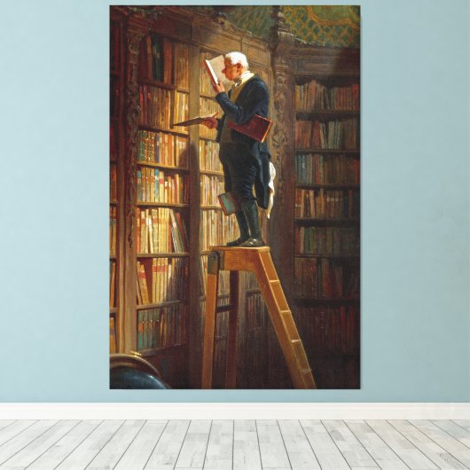 Carl Spitzweg - The Bookworm Leinwanddruck (Insitu (Holzboden))