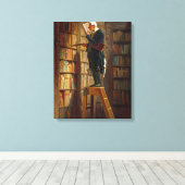 Carl Spitzweg - The Bookworm Leinwanddruck (Insitu (Holzboden))