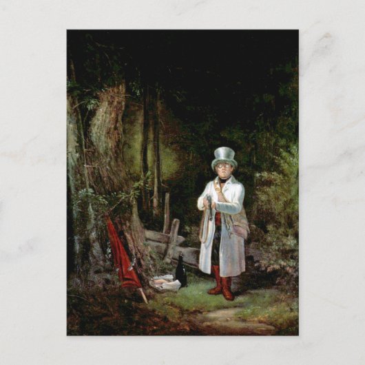 Carl Spitzweg - The Sunday Hunter Postkarte (Vorderseite)