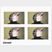 Carla Beans Creepy Man Rechteckiger Aufkleber (Blatt)