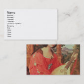 Carla Bianca von Quandt, c.1820 (Öl auf Leinwand) Visitenkarte (Vorne/Hinten)