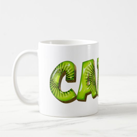 Carla Name Kiwi Style Tasse Teetasse Kaffeetasse (Links)