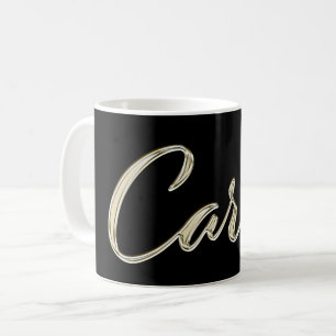 Carla white gold Handwriting Tasse Kaffeetasse