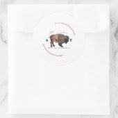 Carlanas Apache Runder Aufkleber (Tasche)