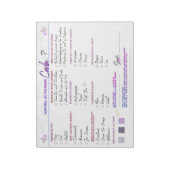 Carlas Brautparty Game "How Do you know" Notizblock (Rotiert)