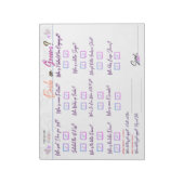 Carlas Brautparty-Spiel "Braut oder Groom?" Notizblock (Rotiert)