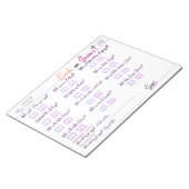 Carlas Brautparty-Spiel "Braut oder Groom?" Notizblock (angewinkelt)