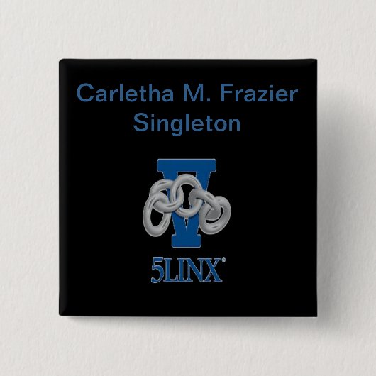 Carletha M. Frazier Singleton Button (Vorderseite)