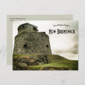 Carleton Martello Tower New Brunswick Canada Postkarte (Vorne/Hinten)