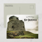 Carleton Martello Tower New Brunswick Kanada Postkarte (Vorne/Hinten)