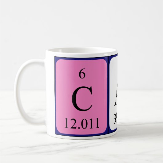 Carli Namen-Tasse periodischer Tabelle Kaffeetasse (Links)