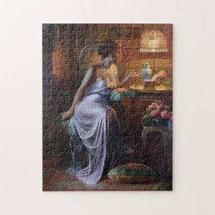 Carlier: Elegante Dame mit Halskette Puzzle