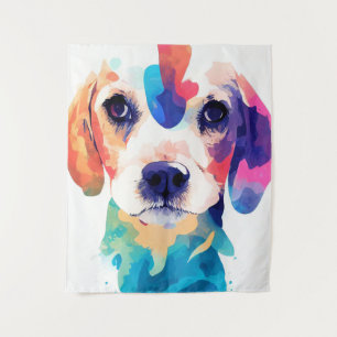 Carlin Dog Wild Nature Animal Color Art Malerei Wandteppich