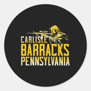 Carlisle Barracks Zuhause der US-amerikanischen Kr Runder Aufkleber