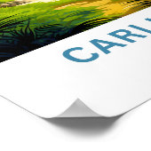 Carlisle Bay Barbados Travel Print Poster (Ecke)