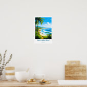 Carlisle Bay Barbados Travel Print Poster (Küche)