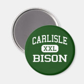 Carlisle - Bison - High - Carlisle Pennsylvania Magnet (Vorderseite/Rückseite)