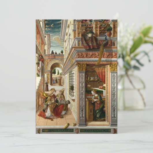 Carlo Crivelli - Die Verkündigung, mit Saint-Emid Einladung (Stehend Vorderseite)