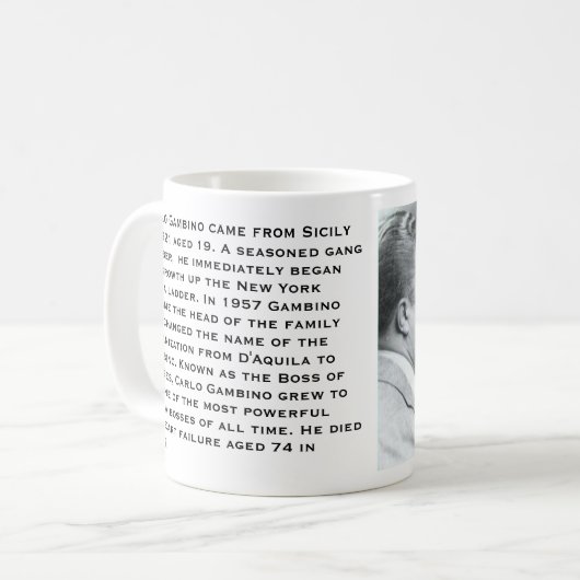 Carlo Gambino Kaffeetasse (Vorderseite Links)