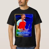 " Carlos Alcaraz Gewinner 2022 US Open Tennis Cham T-Shirt (Vorderseite)