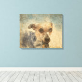 Carlos B. Dog Chihuahua Watercolor Leinwand (Insitu (Holzboden))