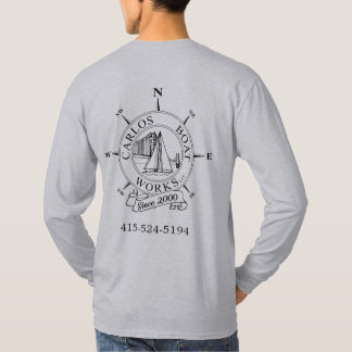 Carlos Boat Works LLC Logo Grau Basic Long Sleeve T-Shirt