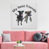 Carlos dogs Canvas Print Leinwanddruck (Insitu (Wohnzimmer))