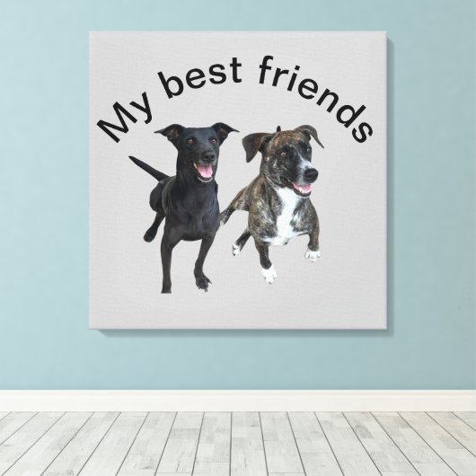 Carlos dogs Canvas Print Leinwanddruck (Insitu (Holzboden))