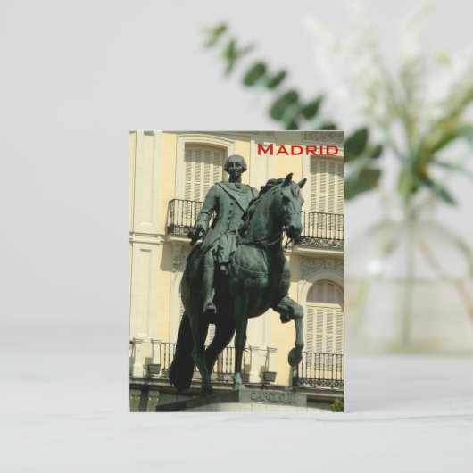 Carlos III Postkarte (Stehend Vorderseite)