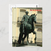 Carlos III Postkarte (Vorne/Hinten)