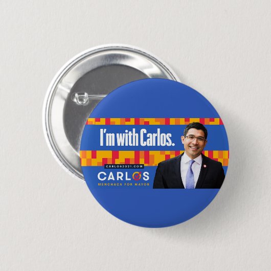 Carlos Menchaca für NYC Mayor 2021 Button (Vorne & Hinten)