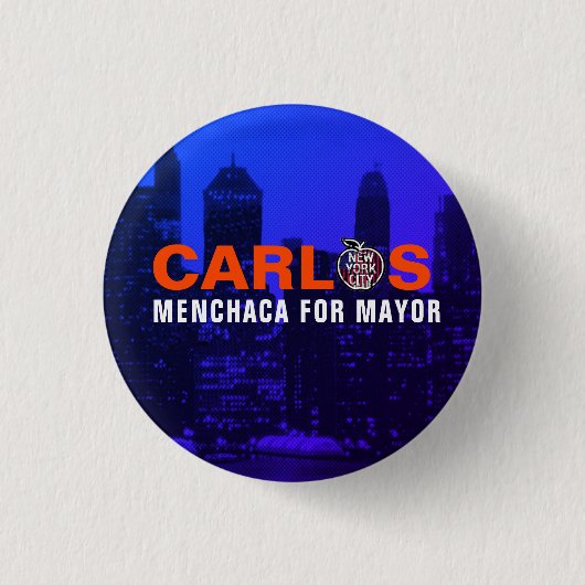 Carlos Menchaca für NYC Mayor 2021 Button (Vorderseite)