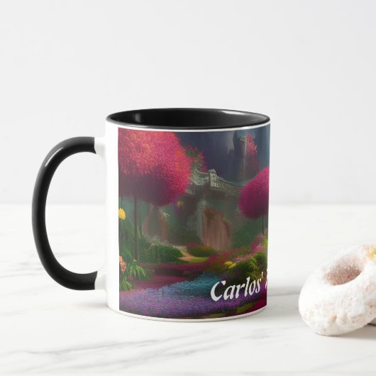 Carlos' Morning Tee Personalisiert anpassbar Tasse (Mit Donut)