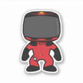 Carlos Sainz Custom Mini Abbildung - F1 2023 Saiso Aufkleber (Vorderseite)