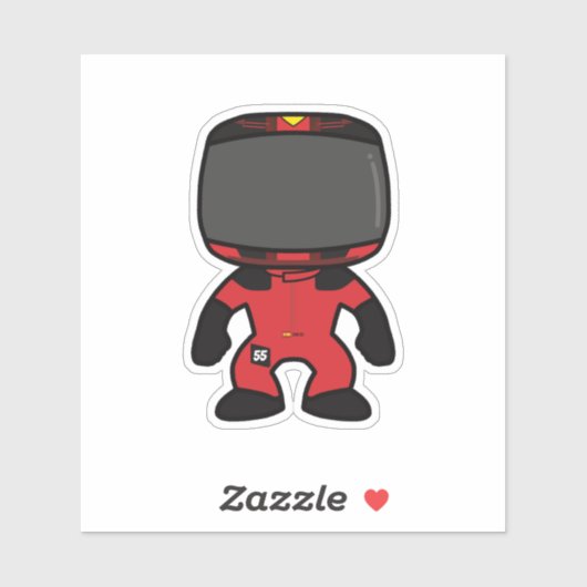 Carlos Sainz Custom Mini Abbildung - F1 2023 Saiso Aufkleber (Blatt)