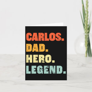 Carlos Vater Hero Legend Personalisierter Individu Karte