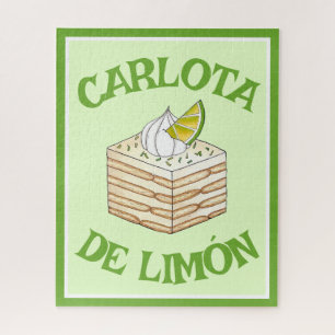 Carlota de Limón Limon Icebox Cake Slice Puzzle