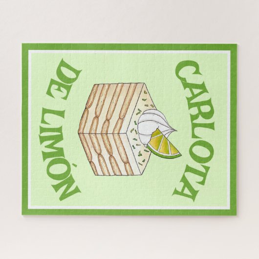 Carlota de Limón Limon Icebox Cake Slice Puzzle (Horizontal)