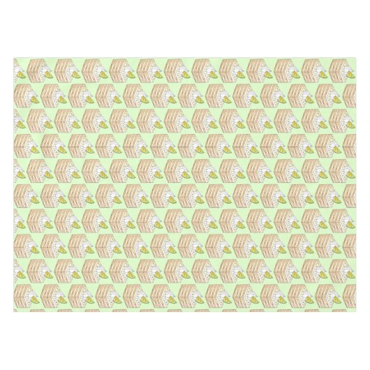 Carlota de Limón Limon Icebox Cake Slice Tischdecke (Vorderseite (Horizontal))