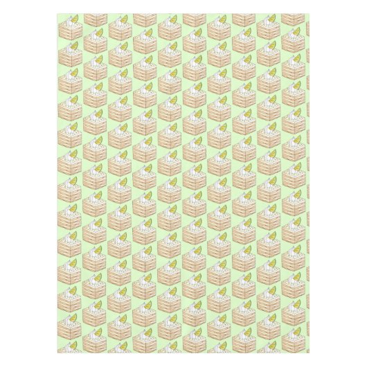 Carlota de Limón Limon Icebox Cake Slice Tischdecke (Vorderseite)