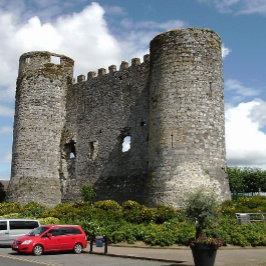 Carlow Castle ruins, Carlow town, Irland Postkarte