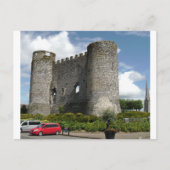 Carlow Castle ruins, Carlow town, Irland Postkarte (Vorderseite)