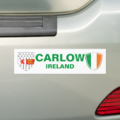 Carlow Ireland Wappen und Irish Flag Autoaufkleber (Auf Auto)