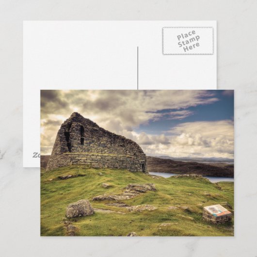 Carloway Broch Postkarte (Vorne/Hinten)