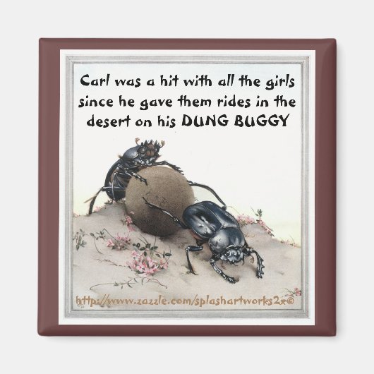 "Carls DUNG BUGGY" Magnet (Vorne)