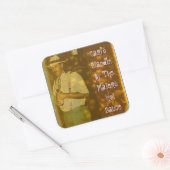 Carls Standin von der Sache Quadratischer Aufkleber (Umschlag)